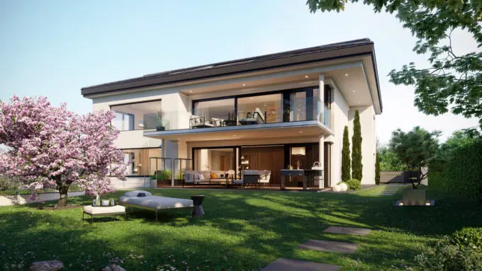 architectural 3D visualization luxery villa