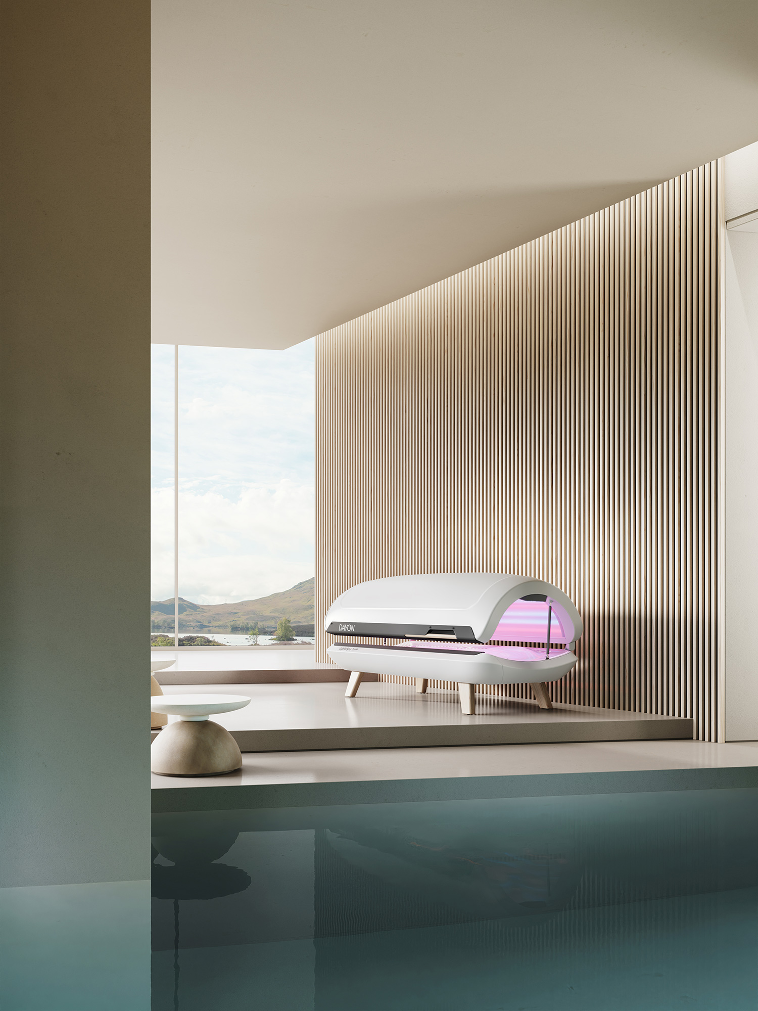 Product visualization of the DAYON LightSpa