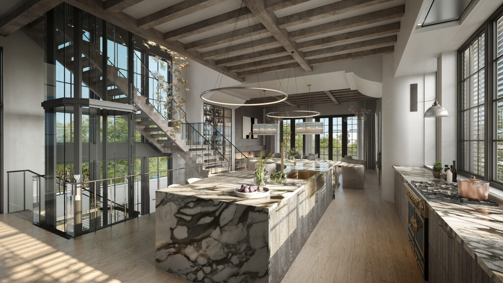 Interior 3D Rendering: The Kitchen in Alys Beach