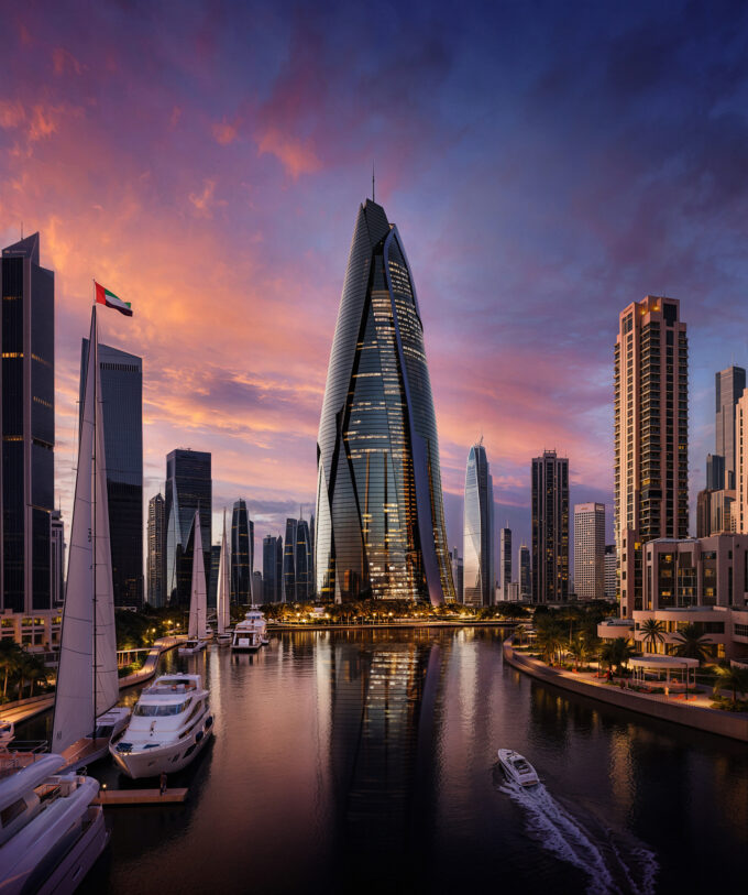 3d rendering Dubai Marina