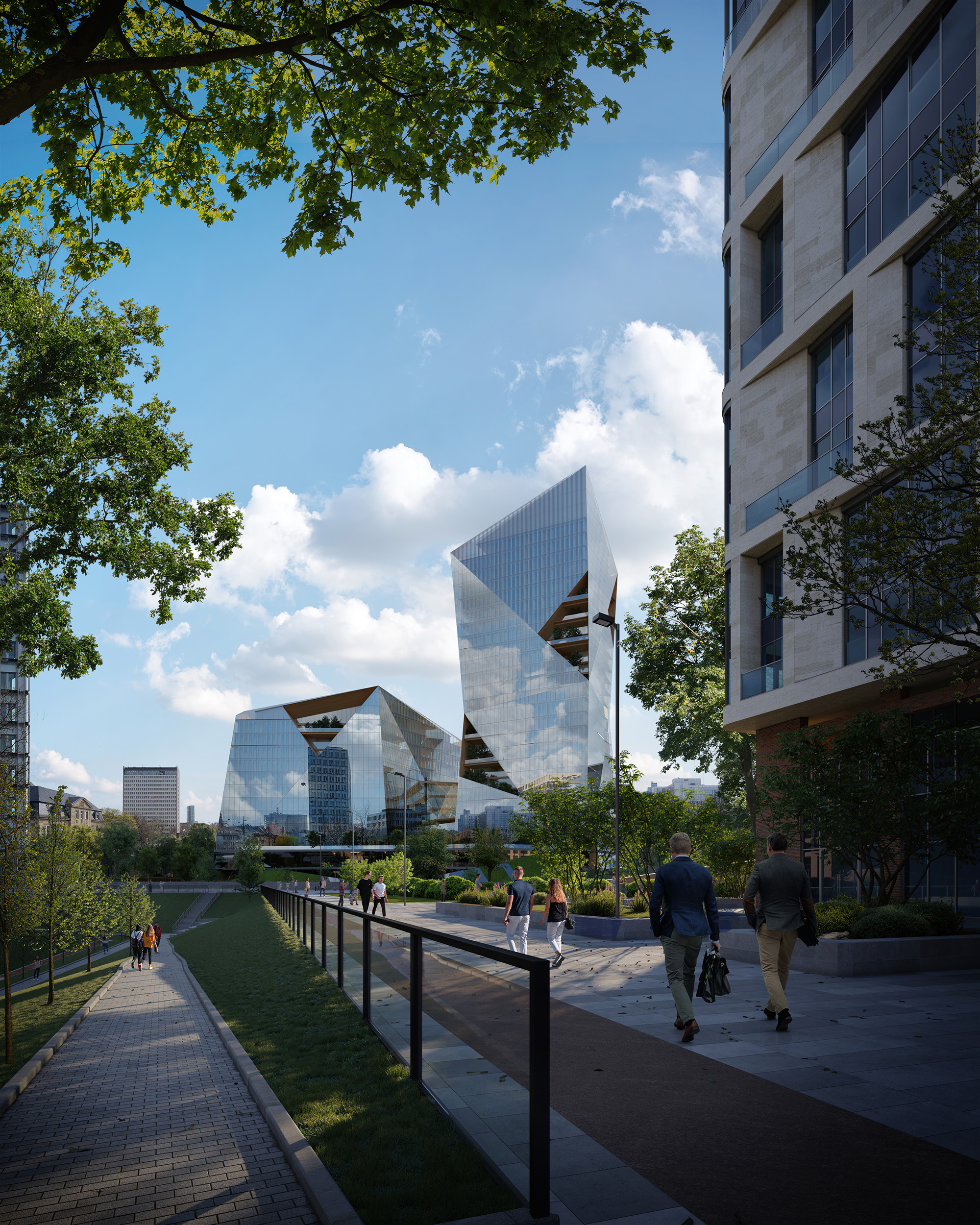 3D Architectural Rendering Toronto For Mixed-Use Towers